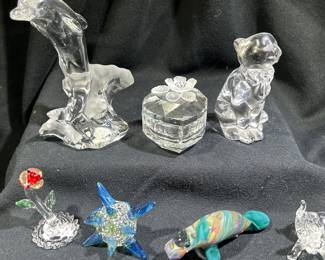 Small Art Glass Figures