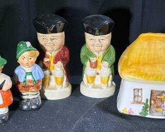 Vintage Character Salt and Pepper Shakers