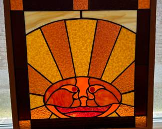 Handmade Vintage Stained Glass - Mr. Sunshine!