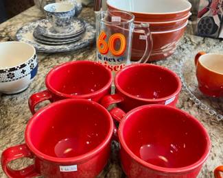 Pyrex, Homer Laughlin mugs set