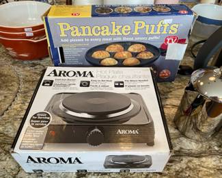 Aroma hot plate,  Pancake puffs
