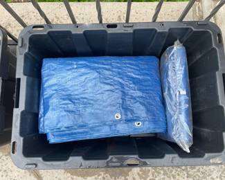 Blue Hawk tarp NIP, Tough totes