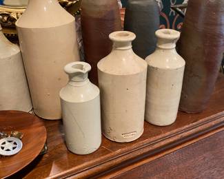 English ceramic bottles.