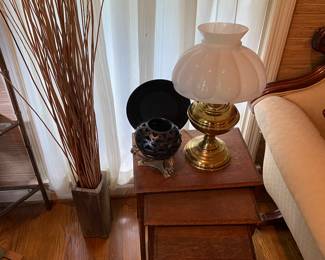 At least four sets of nesting tables.