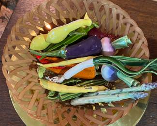 Ceramic vegetables by Coni.