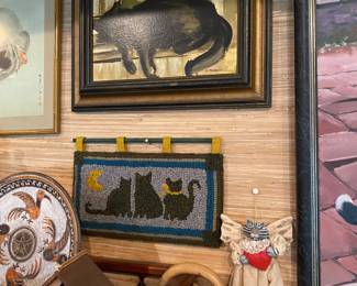 So much fun feline art makes one paws for reflection.