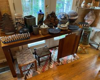 Various ceramics from other local and regional artists.