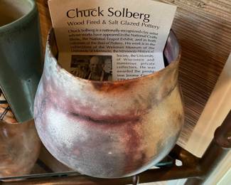 Chuck Solberg pottery.
