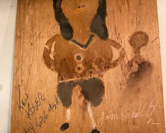 Jimmy Lee Sudduth Two-Sided Mud Painting 