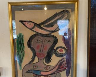 Thornton Dial
Woman with Bird on Head