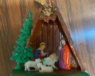 Vintage miniature nativity