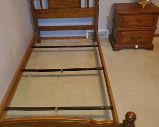 Twin bed with matching dresser, desk & nightstand