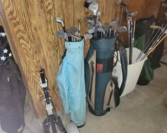 Misc golf clubs & bags