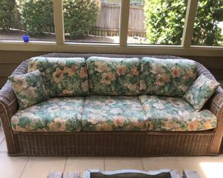 Wicker sofa
