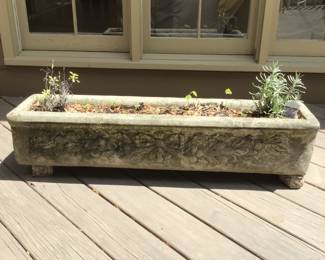 Concrete planter.