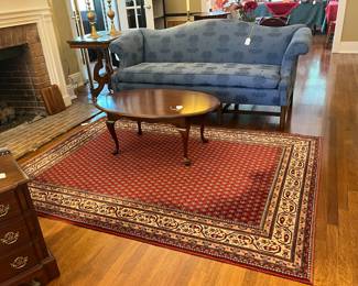 Handsome rugs and sofas