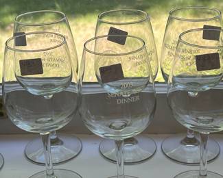 Senate wine dinner glasses