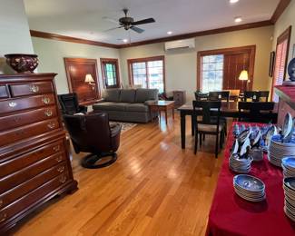 Step down family room