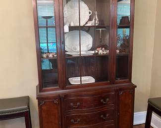 Mahogany china cabinet