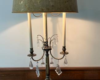 Candlestick Lamp with Prisms