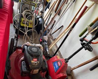 YARD TOOLS, TORO MOWER, PRESSURE WASHER