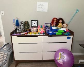 Dresser and kids toys