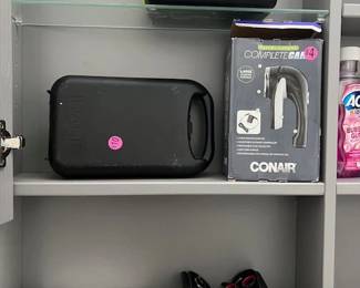 Whale hair cutting set and other bathroom essentials