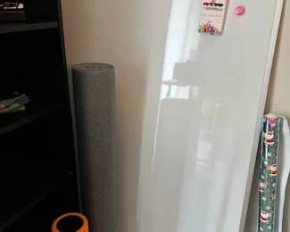 White board and foam rollers
