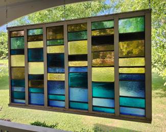 Stained Glass Frank Lloyd Wright Windows (Probably 15+ more of these stained-glass pieces) More pictures next week!