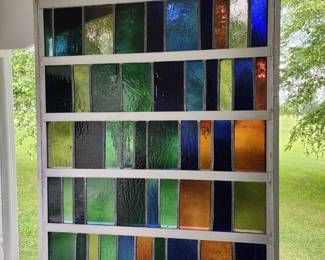 Stained Glass Frank Lloyd Wright Windows (Probably 15+ more of these stained-glass pieces) More pictures next week!