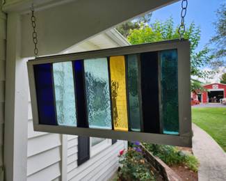Stained Glass Frank Lloyd Wright Windows (Probably 15+ more of these stained-glass pieces) More pictures next week!