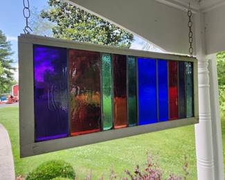 Stained Glass Frank Lloyd Wright Windows (Probably 15+ more of these stained-glass pieces) More pictures next week!