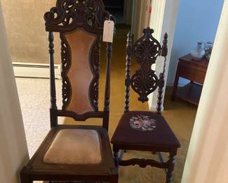 Vintage Gothic chairs.
