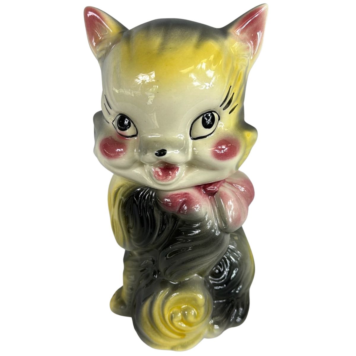 Fluffy The Cat American Bisque Cookie Jar Kitten