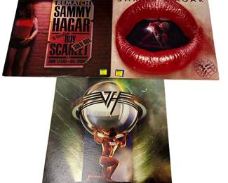 Vintage Album LOT: 1980s Rock Sammy Haggar Van Halen 5150