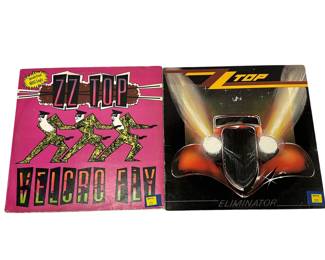 Vintage Album LOT: Rock ZZ Top Eliminator Velcro Fly