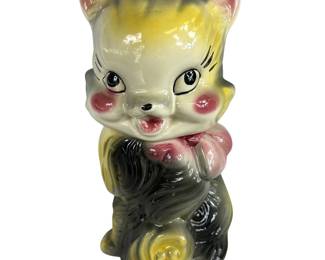 Fluffy The Cat American Bisque Cookie Jar Kitten