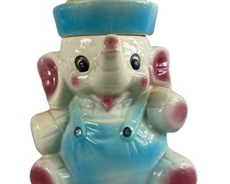 Elephant Child Baby Cookie Jar American Bisque