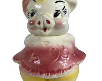 Pig Clover Dress Smiley Dancer Girl American Bisque