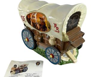 Western Wagon Roy Rogers & Trigger Cookie Jar Lyon Co COA