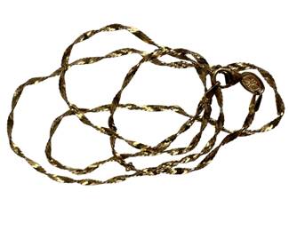  Fine Jewelry: 20" Chain Herringbone/Singapore Twist 14KT Gold
