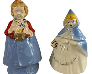 McCoy Cinderella & Pottery Guild Little Red Riding Hood Cookie Jars