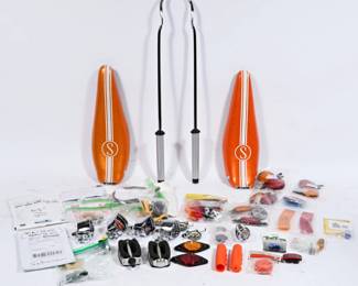 Lot 80
Collection of Schwinn Orange Crate restoration parts, 28 1/2" x 7" (sissy bar)