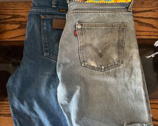Vintage Levi’s & wrangler denim shorts