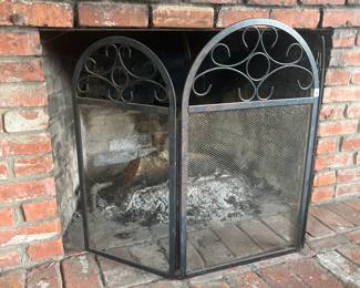 Wrought iron Fireplace Screen 