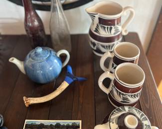 Vintage tea set with pitcher & creamer