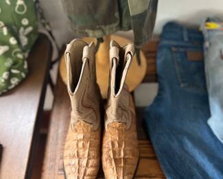 Ostrich vintage kids boots