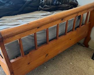 Full size wood bed frame 