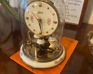 Enamel clock made in Germany by Chatz