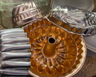 Assortment of Jello molds